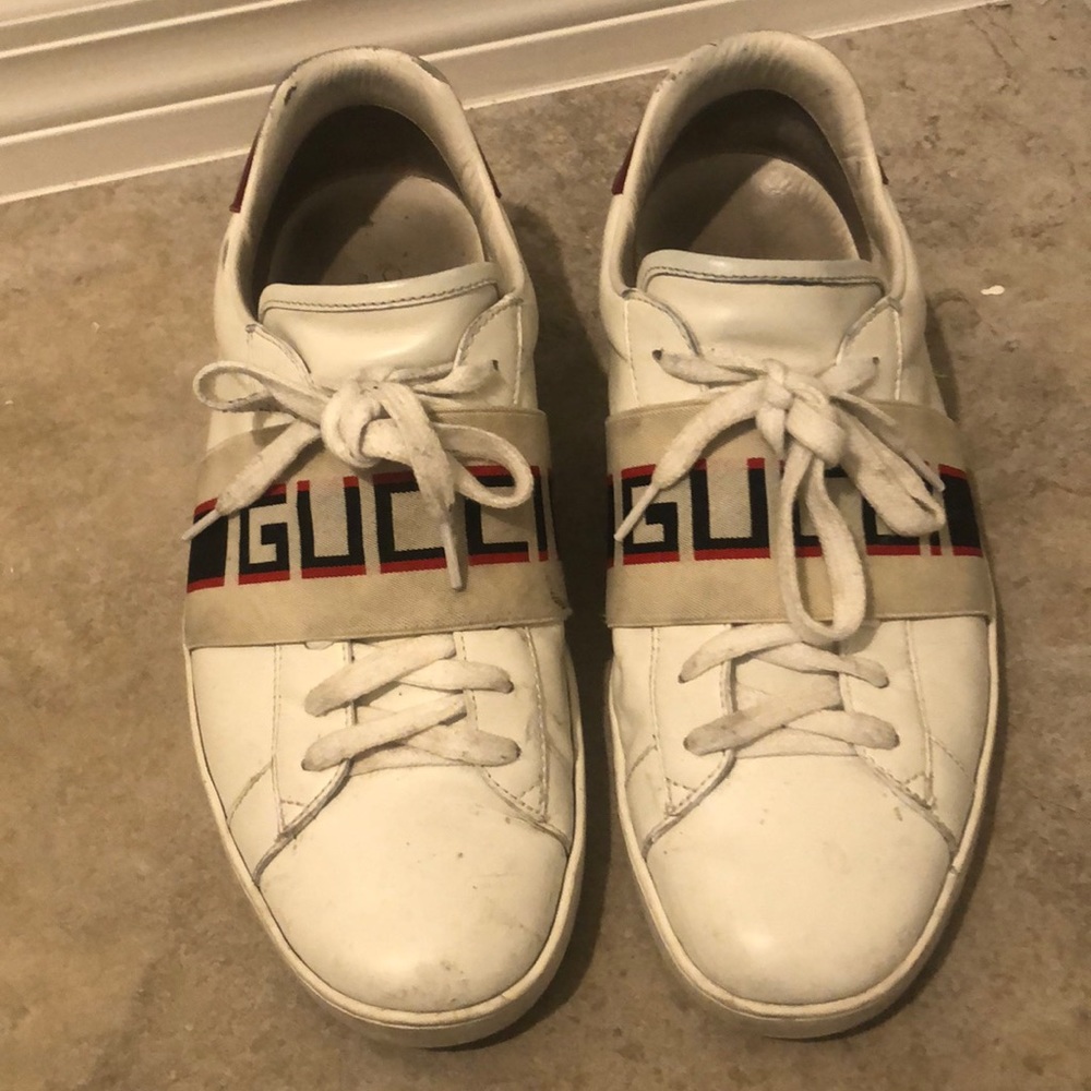 Gucci Ace Sneaker With Gucci Strap